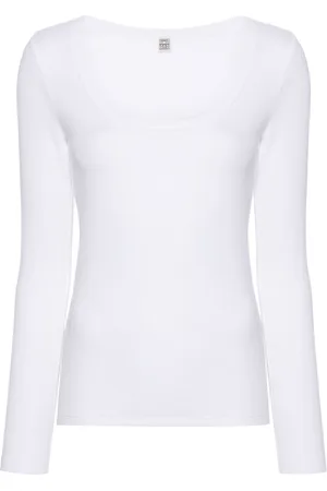 Totême T-shirt con scollo ampio