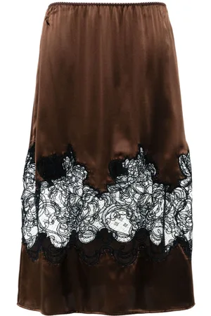 Viktor & Rolf Gonna midi con dettaglio in pizzo
