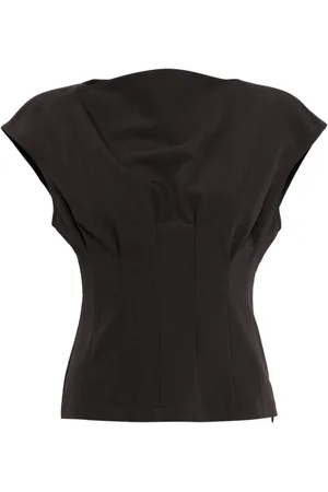 GOEN.J Top smanicato con ruches