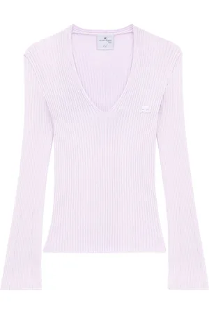 Courrèges Maglione con scollo a V