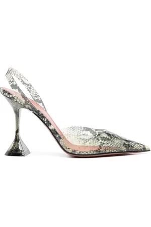 Amina Muaddi Pumps Holli 95mm con cinturino posteriore