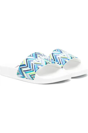 Missoni Sandali slides con stampa chevron