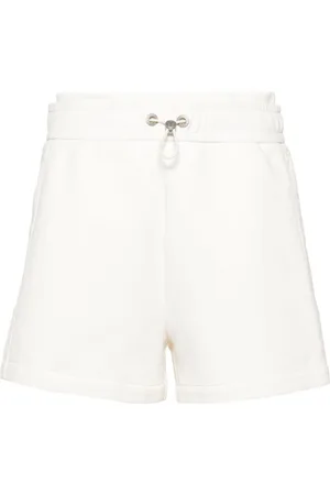 Moose Knuckles Shorts Mixmedia con placca logo