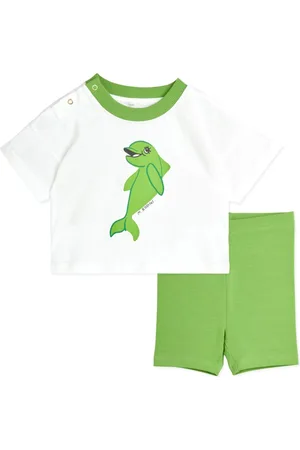 Mini Rodini Tuta sportiva con stampa Dolphin