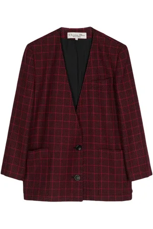 Dior Blazer monopetto a quadri