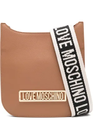 Moschino Borsa a tracolla con placca logo