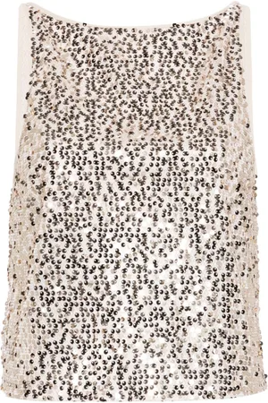 ROTATE Canotta con paillettes