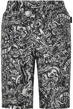 Philipp Plein Shorts con stampa