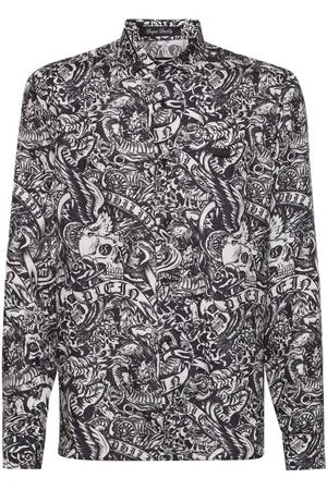Philipp Plein Camicia con stampa tatuaggio