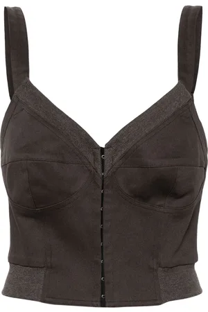 Elena Velez Canotta crop stile bustino