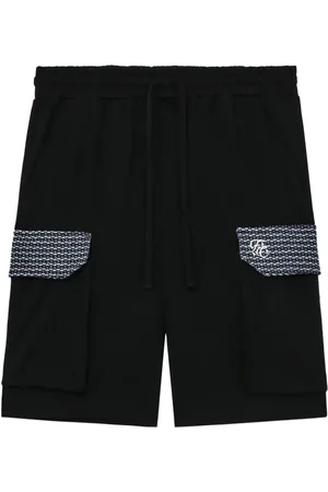 FIVE CM Shorts in cotone con dettaglio in tweed