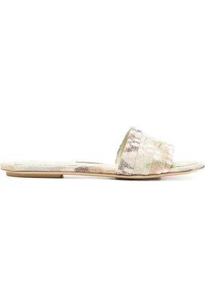 Missoni Mules con motivo a zigzag