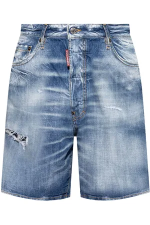 Dsquared2 Shorts denim con effetto vissuto