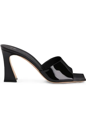 Giuseppe Zanotti Mules in pelle lucida 85mm