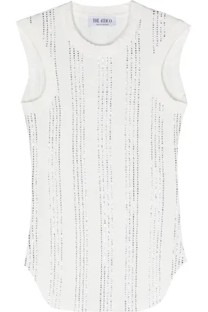 The Attico Canotta Reese con strass
