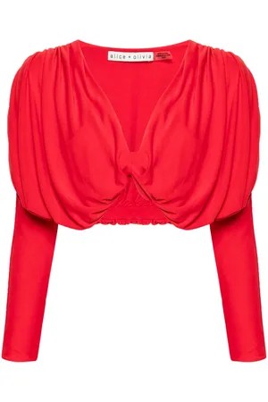 ALICE+OLIVIA Blusa con design a incrocio