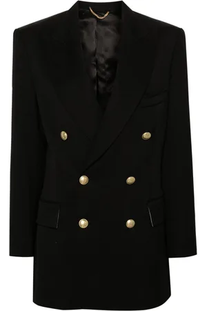 Victoria Beckham Blazer doppiopetto con revers a lancia