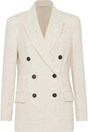 Brunello Cucinelli Blazer doppiopetto a coste