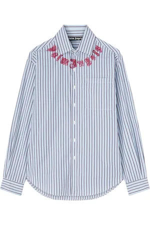 Palm Angels Camicia a righe con stampa