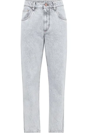 Brunello Cucinelli Jeans affusolati a vita media