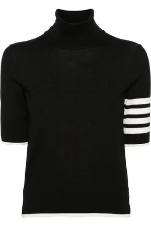 Thom Browne Maglione con dettaglio a righe