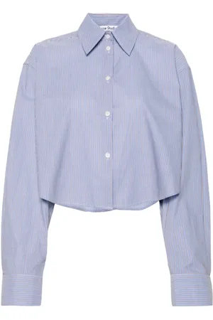 Acne Studios Camicia crop a righe