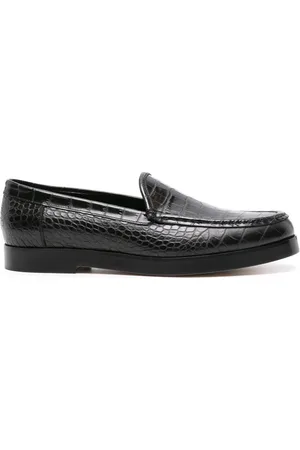 Manolo Blahnik Mocassini Dinelio con effetto coccodrillo