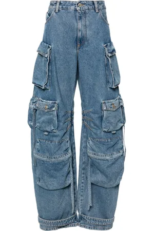 The Attico Jeans in stile cargo Fern a gamba ampia