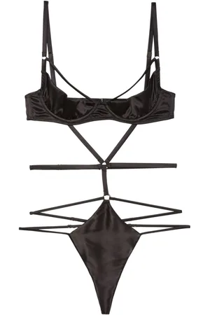 FLEUR DU MAL Body con ferretto e design con laccetti