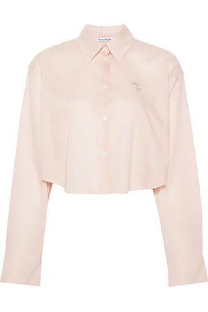 Acne Studios Camicia crop con ricamo