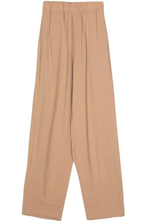 BLANCA Pantaloni a gamba ampia con vita elasticizzata