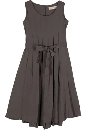BLANCA Abito midi smanicato con pieghe