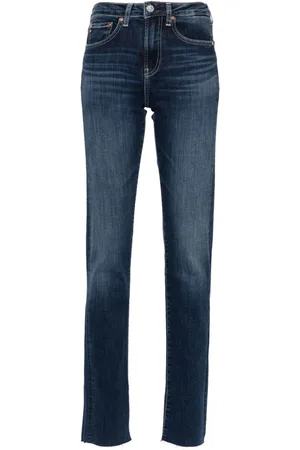 AG Jeans Jeans Girlfriend Long dritti con vita media