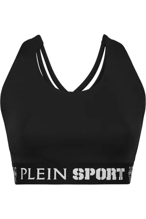 Philipp Plein Reggiseno sportivo con banda logata
