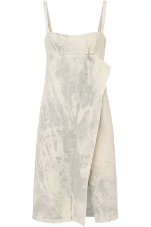 Moschino Abito denim con ruches