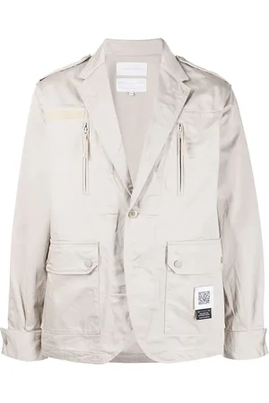 Fumito Ganryu Blazer monopetto con tasche