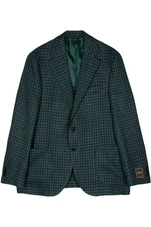 MAN ON THE BOON. Blazer monopetto a quadri