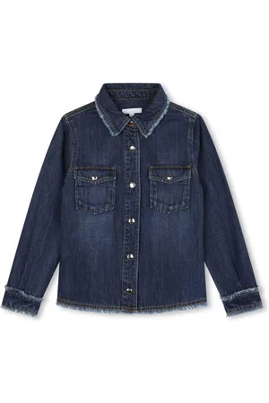 Chloé Gonna denim con frange