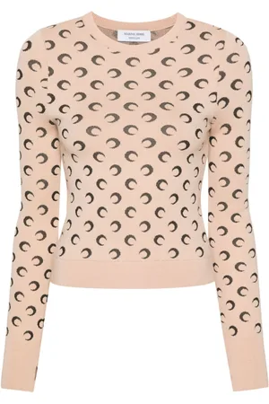 Marine Serre Maglione con effetto jacquard Crescent Moon