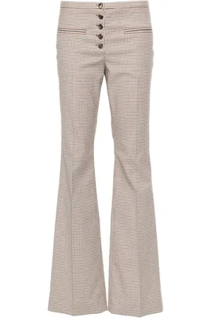 Courrèges Pantaloni sartoriali a quadri