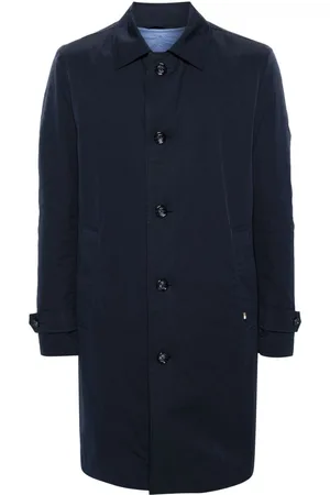 HUGO BOSS Cappotto monopetto con colletto ampio