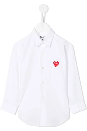 Comme des Garçons Heart embroidered shirt