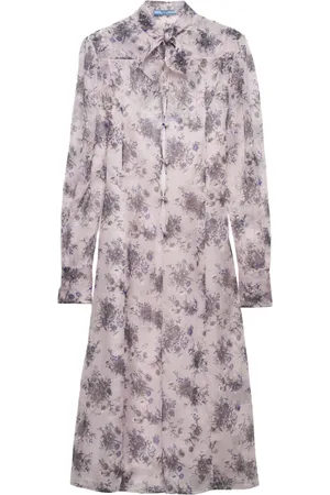 Prada Abito midi a fiori