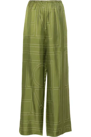 Totême Pantaloni dritti con monogramma