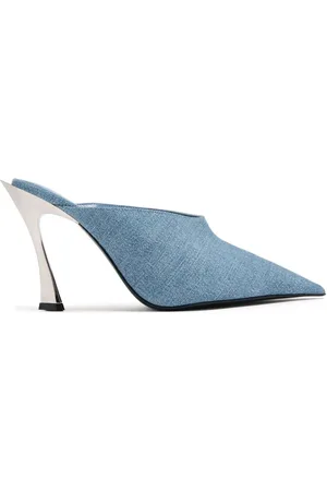 MUGLER Mules denim a punta