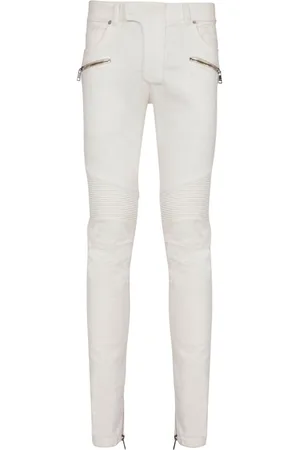 Balmain Jeans slim Biker a vita media
