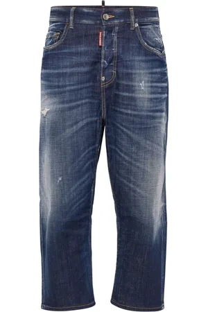 Dsquared2 Jeans crop con effetto schiarito