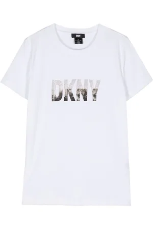 DKNY T-shirt con strass