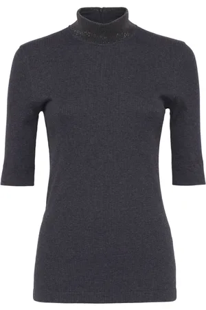Brunello Cucinelli T-shirt a collo alto