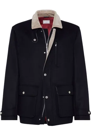 Brunello Cucinelli Giacca-camicia con colletto a coste